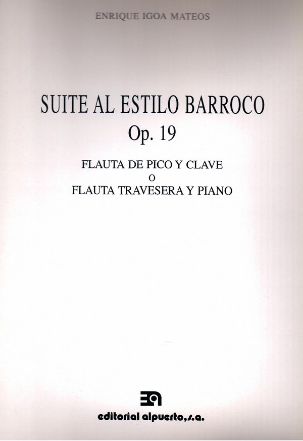 Suite al estilo barroco, op. 19